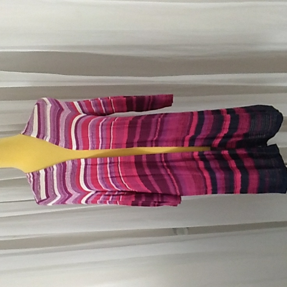 Catherine's Cardigan Sweater Size 0X Multicolor Stripe